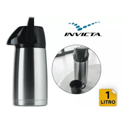 Garrafa Térmica de INOX  Prateada AirPot de 1L - INVICTA