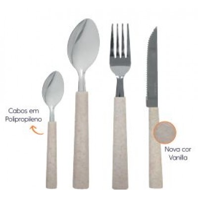 Faqueiro Brinox Aço Inox Rivieira Vanilla - 16 Peças BRINOX