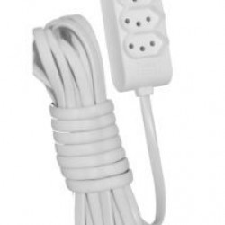 EXTENSAO 2P+T CABO PARALELO 4,5M CZ 1784 ILUM