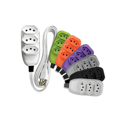 EXTENSAO PP 3 VIAS 4,5M 10A 250V CZ ILUMI