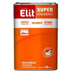 TINTA ACRIL RENDE MUITO COLAR PRATA FSC 18L ELIT