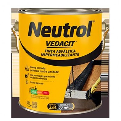 Neutrol Pintura Asfaltica 3,6L Vedacit