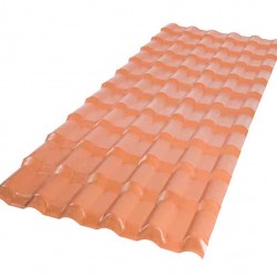 TELHA PVC PLAN TERRACOTA 2,42X0,88 06 ONDAS AFORT