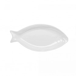 Travessa Melanina Peixe Branca 58x28Cm 20943 Wolff