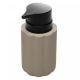 Porta Sabonete Líquido Soft Touch Pilares 300ml Nude Cerâmica - 61810 Wolff
