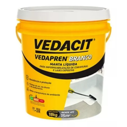 MANTA LIQUIDA VEDAPREN BRANCA BASE ACRIL 18KG VEDACIT