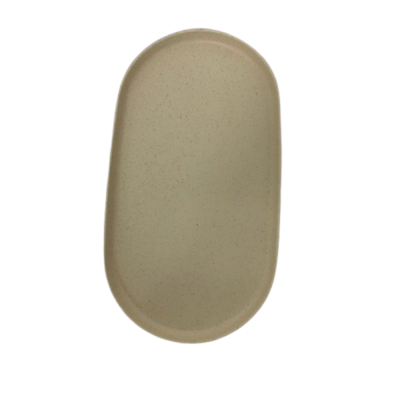 Travessa Oval Bambu PP Lines Cinza 37,5cm 220839 Lyor