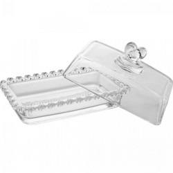 Manteigueira de Cristal com Tampa Coração - Lyor