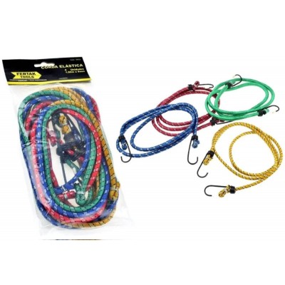 CJ CORDAS BAGAGEIRO ELASTICO C/4 120X8MM FERTAK