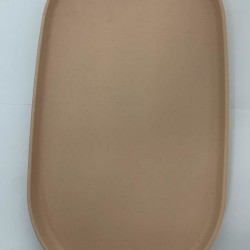 Travessa Oval Bambu PP Lines Salmão 37,5cm 220839 Lyor