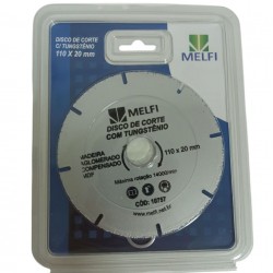 DISCO MADEIRA TUNGSTENIO 4.1/2 - 110X20MM MELFI