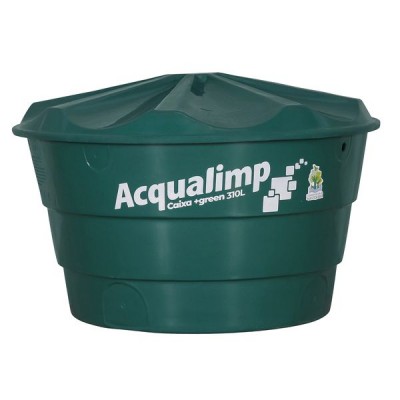 Caixa Dagua Poliet 310L C/ Tp +Green Acqualimp