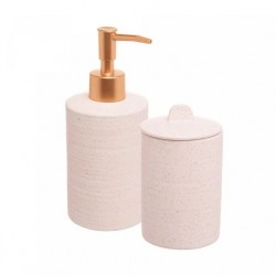 CJ 02 PC P/BANHEIRO CERAMICA SAND BEGE 220584 LYOR