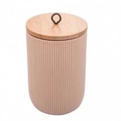 POTICHE CERAM C/TP BAMBU LINES 15CM BG 8672 LYOR