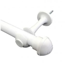 VARAO CORTINA 1,5MT BRANCO 19MM - 1727 GARFOX