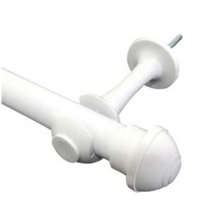 VARAO CORTINA 3MT BRANCO 19MM - 1730 GARFOX