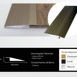 REDUTOR P/LAMINADO 10MM NATURAL 3,0MT NEW PONTA