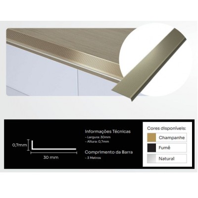 CANTONEIRA 3X0,7 NATURAL 3,0MT NEW PONTA