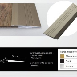 REDUTOR P/VINILICO 3,2MM FUME 3,0MT NEW PONTA