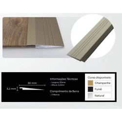 REDUTOR P/VINILICO 3,2MM FUME 3,0MT NEW PONTA