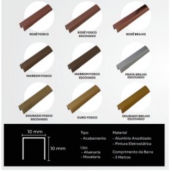 PERFIL MOSCOW CRISTAL DOURADO BRL 3,0MT NEW PONTA