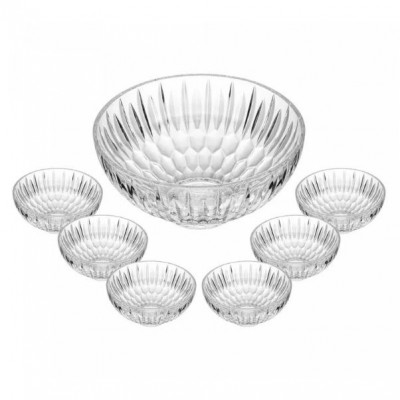 Conjunto 07 Tigelas Para Sobremesa Vidro Raios 20746 WOLFF