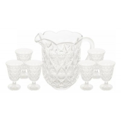 F - CJ 06 TACAS CRISTAL C/JARRA LILE 6869 LYOR