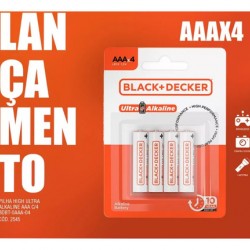 F - PILHA ALCALINA AAA BLISTER C/04 B&D