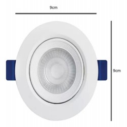 O - SPOT LED 05W RED 3000K ECO B&D