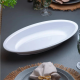 Travessa Oval Wolff Melamina 45x22,5Cm Branco 20942