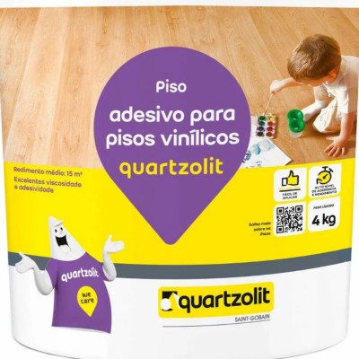 Cola P/ Vinilico Quartzolit Branco 04Kg