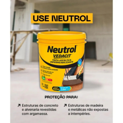 Neutrol Pintura Asfaltica Base Agua 900ML Vedacit