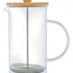 CAFETEIRA PRENSA TAMPA/BAMBU 600ML DE VIDRO WOLFF