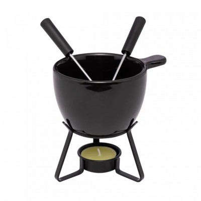 Aparelho de Fondue 4 Peças Bariloche Preto 250ml, 5880 Lyor