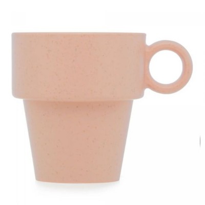 Xicara Cafe Empilhavel Bambu e PP Lines Azul 120Ml 2955 Lyor