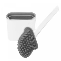 Escova Sanitaria Com Suporte Plastico Cinza 221007 Lyor