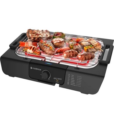 Churrasqueira Elétrica Grill Menu Grl810 Preta Cadence 110v
