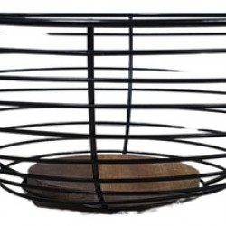 F - CENTRO DE MESA ACACIA WOOD IRON AC24040 MIMO