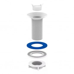 Válvula de Escoamento para Lavatório Branco 101615 BLUKIT