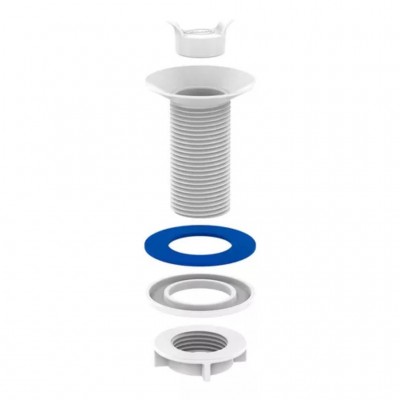 Válvula de Escoamento para Lavatório Branco 101615 BLUKIT