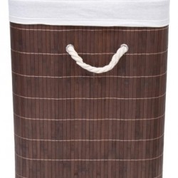 F - CESTO BAMBU C/TAMPA RET ESCURO BM19233 MIMO