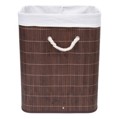 F - CESTO BAMBU C/TAMPA RET ESCURO BM19233 MIMO