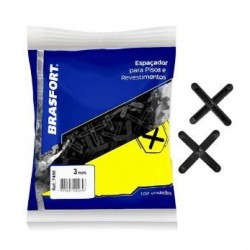 F - ESPACADOR PISO CRUZ 3,0MM C/100 BRASFORT