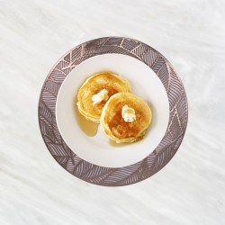 Jogo Americano Folhado Redondo Dourado Mesa Posta 1 Pc BTC