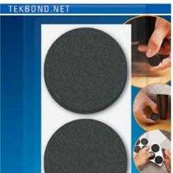 FELTRO REDONDO 46MM PRETO C/4 TEKBOND