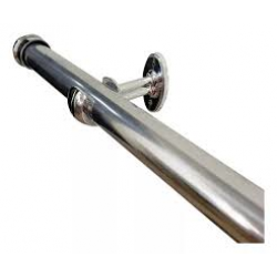 F - VARAO N2 SIMPLES 28MM 2MT CROM GARFOX