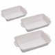 Conjunto 03 Refratarios C/Alça Basic Porcelana Branco 221116 Lyor