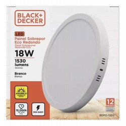 O - PAINEL LED 18W SOB RED 3000K BR ECO B&D