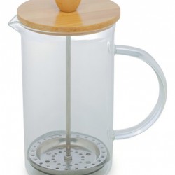 CAFETEIRA PRENSA TAMPA/BAMBU 600ML DE VIDRO WOLFF
