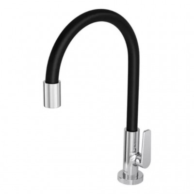 Torneira Cozinha Mesa Bica Flexivel Cromado/Preto 1167 C23 Deca